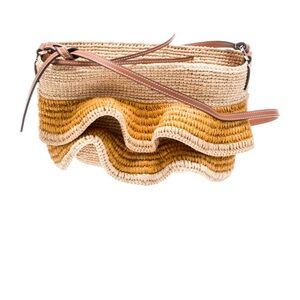 Loewe Paula's Ibiza Raffia Ruffle Pochette